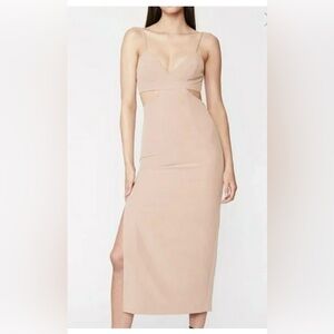 Bardot Nude Backless Dress